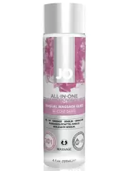 Массажное масло на силиконовой основе All-In-One Strawberry аромат клубники – 120 мл