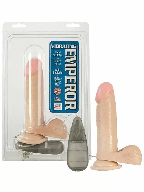 Фаллоимитатор на присоске с вибрацией Vibrating  Emperors 6