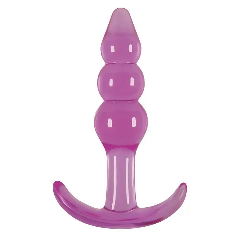 Анальная елочка Jelly Rancher T-Plug Ripple градуированная – фиолетовый