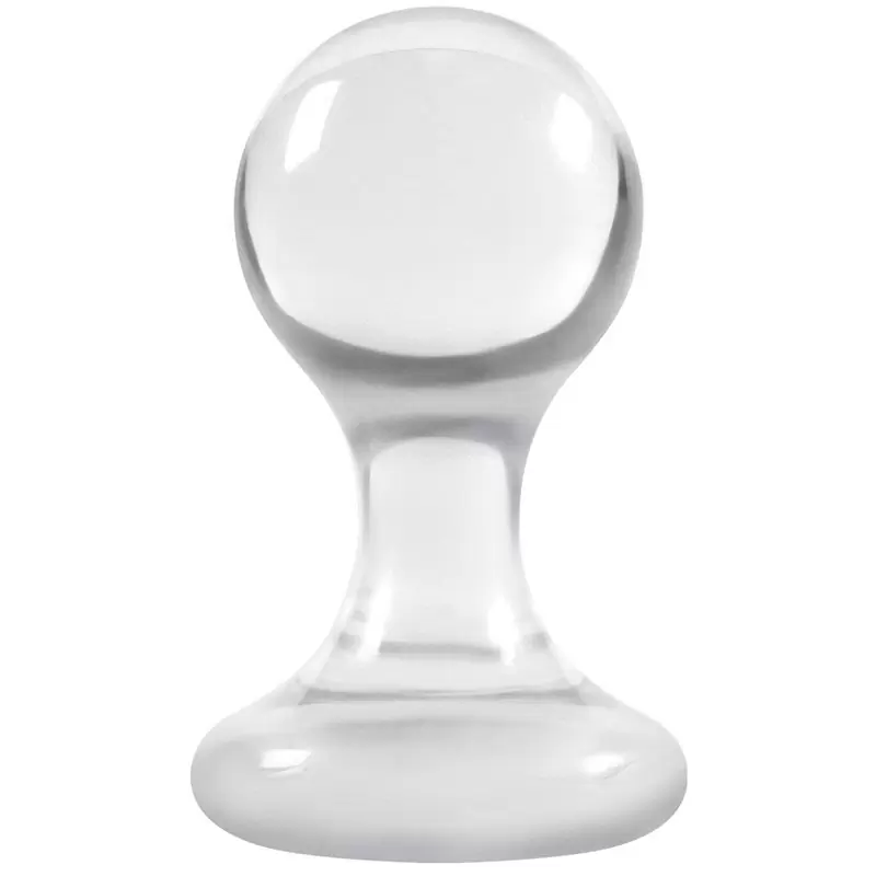 Анальная пробка Luna Balls большая – прозрачная