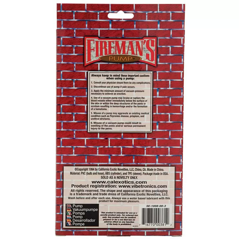 Вакуумная помпа Fireman's Pump – красная	