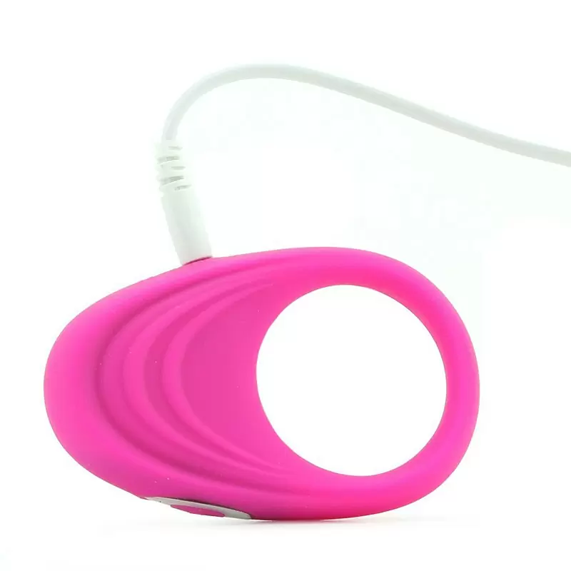 Эрекционное кольцо Embrace Pleasure Ring перезаряжаемое – розовое