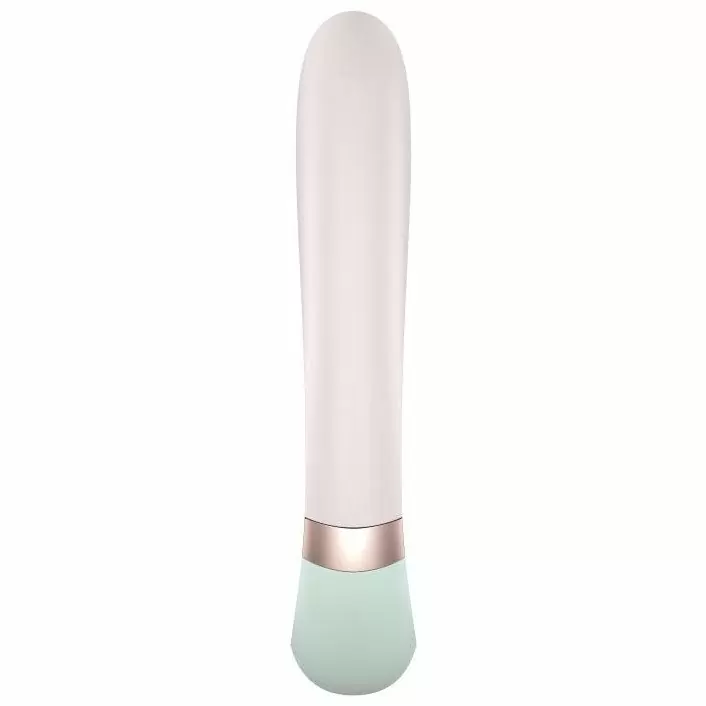 Вибратор-кролик Heat Wave с функцией нагрева (мятный)