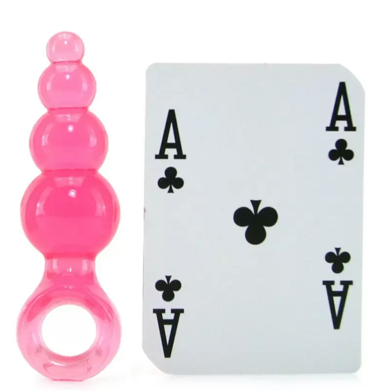 Анальная пробка с кольцом Jolie Ripples Small – розовая