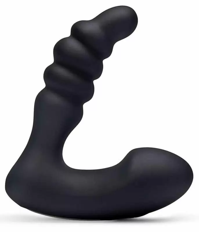 Мощный стимулятор простаты BlueLine Prodder - Sphincter Training, с пультом Д/У, 12,5 см, 4 режима, силикон