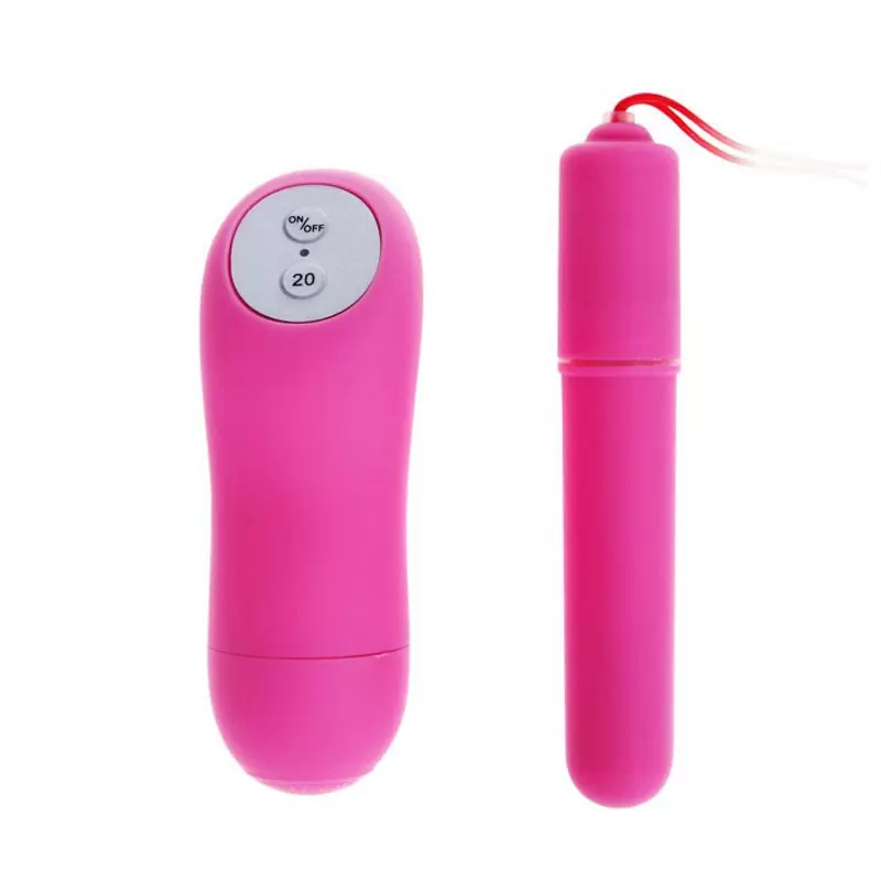 Длинная вибропуля Magic X20 с дистанционным управлением – розовый