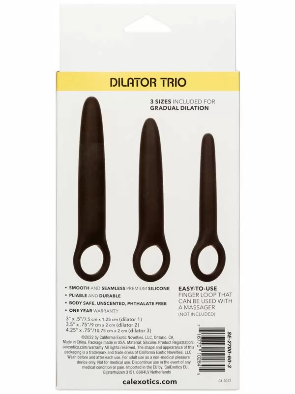 Набор анальных расширителей California Exotic Novelties Boundless Dilator Trio, 3 размера, силикон