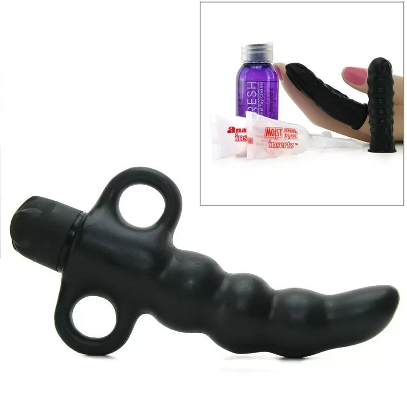 Стимулятор простаты Vibrating P-Spot Ribbed с вибрацией