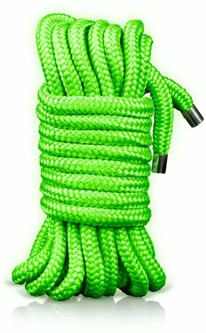 Флуорисцентная веревка для связывания Shots Toys Japanese Rope, 5 метров