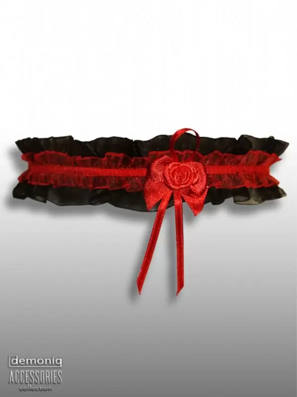 Соблазнительный кружевной комплект Demoniq Sarah черного цвета – S