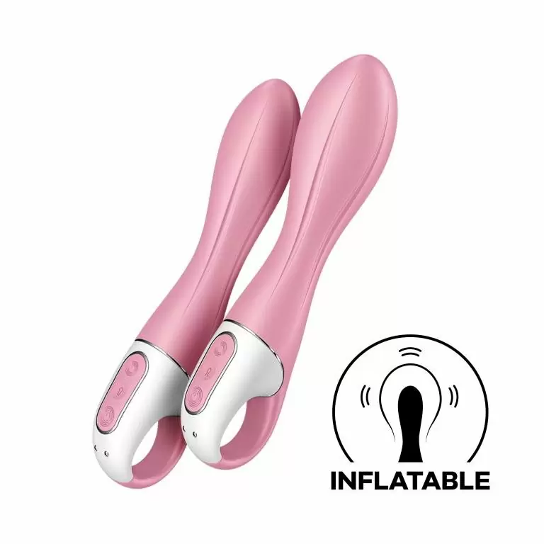 Надувающийся вибратор Air Pump Vibrator 2, технология Air Pump, 12 режимов, розовый