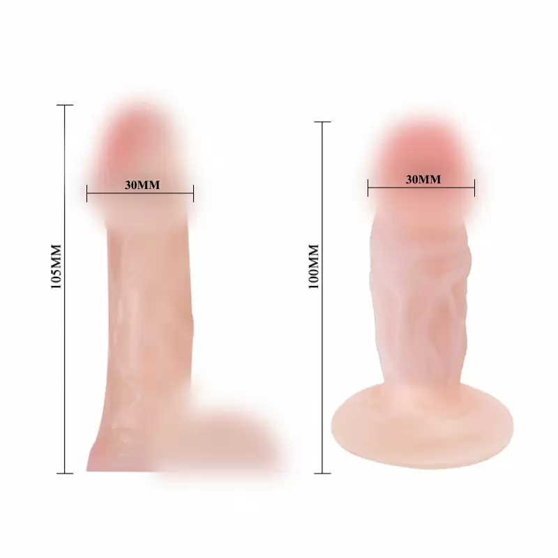 Женский страпон с 2 сменными реалистичными насадками Ultra Passionate Harness – телесный