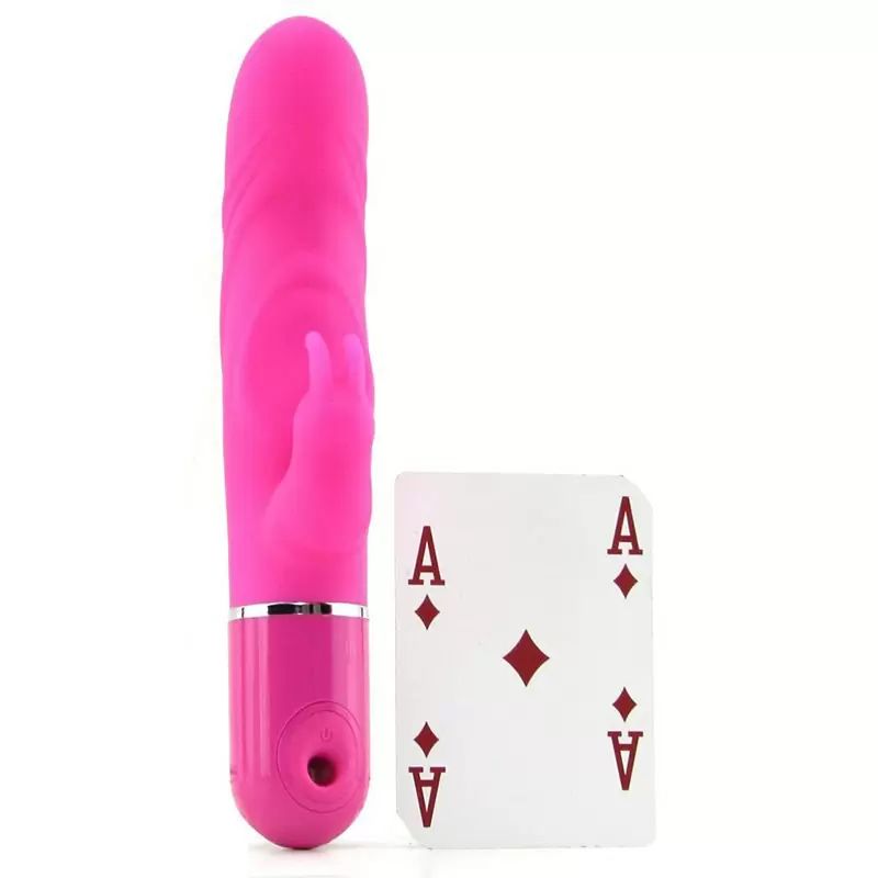 Вибромассажер Lia Dual Lover 1 со стимуляцией клитора – розовый