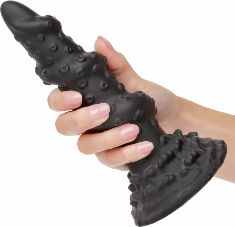Необычный фаллоимитатор Monster Dong The Kraken, 20,2 см, тентакля, силикон, черный