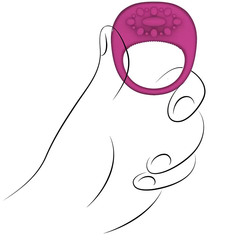 Перезаряжаемое вибро-кольцо Ela – розовое