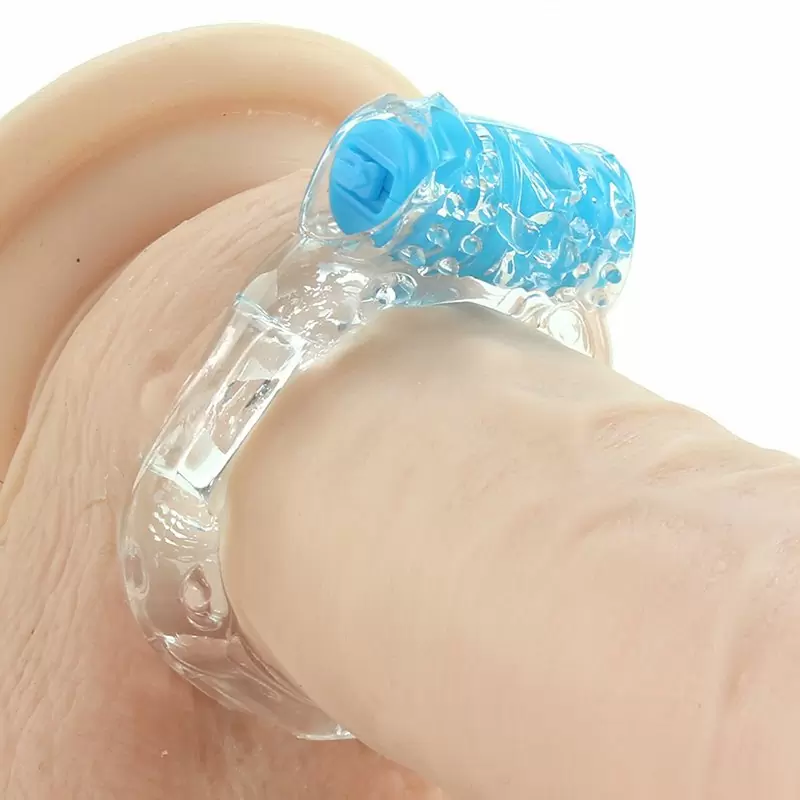 Виброкольцо на пенис ColorPop Quickie Screaming O Plus утолщенное – синий