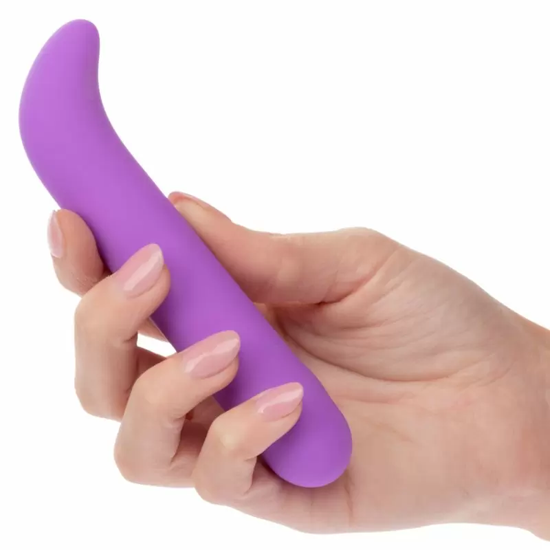 Изогнутый вибратор Bliss Liquid Silicone Mini G Vibe, 10,75 см, силикон, фиолетовый 