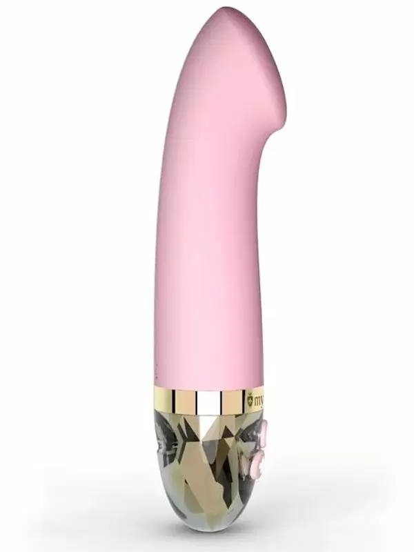 Элегантный вибратор Mystim Right on Ron, 16,5 см, 8 режимов, розовый