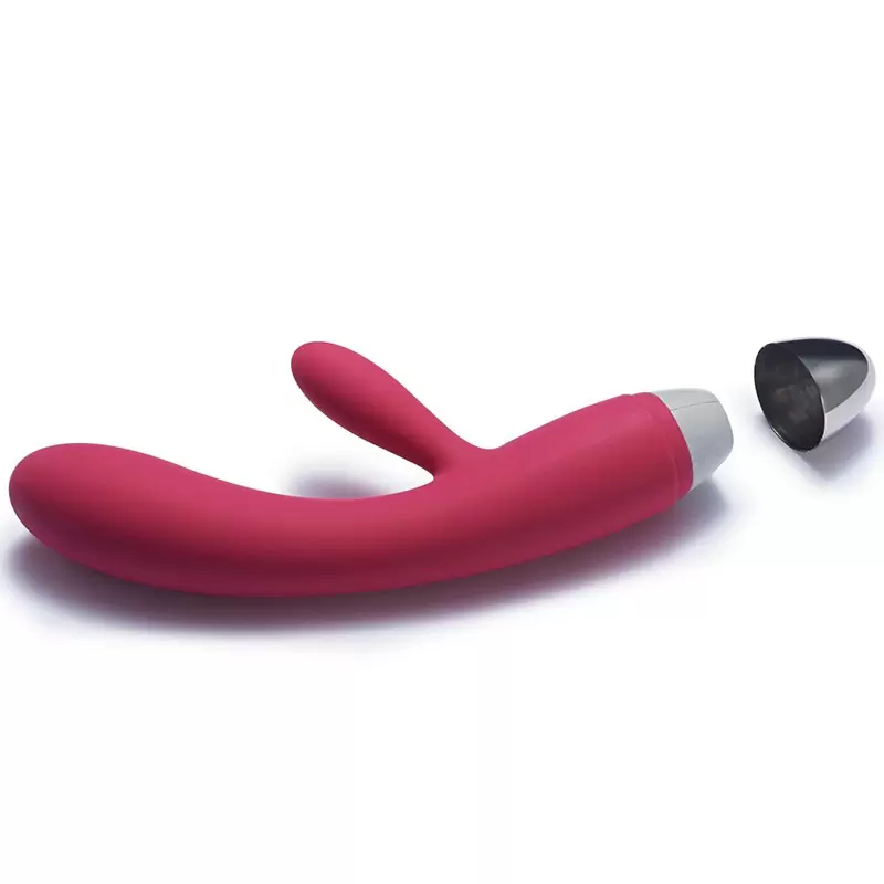 Вибратор Lorna работает от прикосновений, интеллектуальный – винно красный