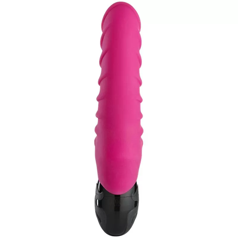 Водонепроницаемый вибратор-кролик Fun Factory Semirealistic, 22 см, силикон, смородиновый