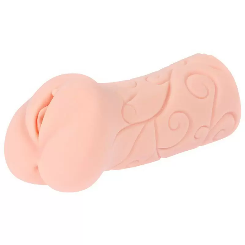 Декорированный мастурбатор-вагина Tattoo с крупной рельефной точкой G – телесный 