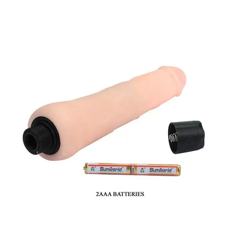 Водонепроницаемый реалистик с вибрацией The Realistic Cock – телесный