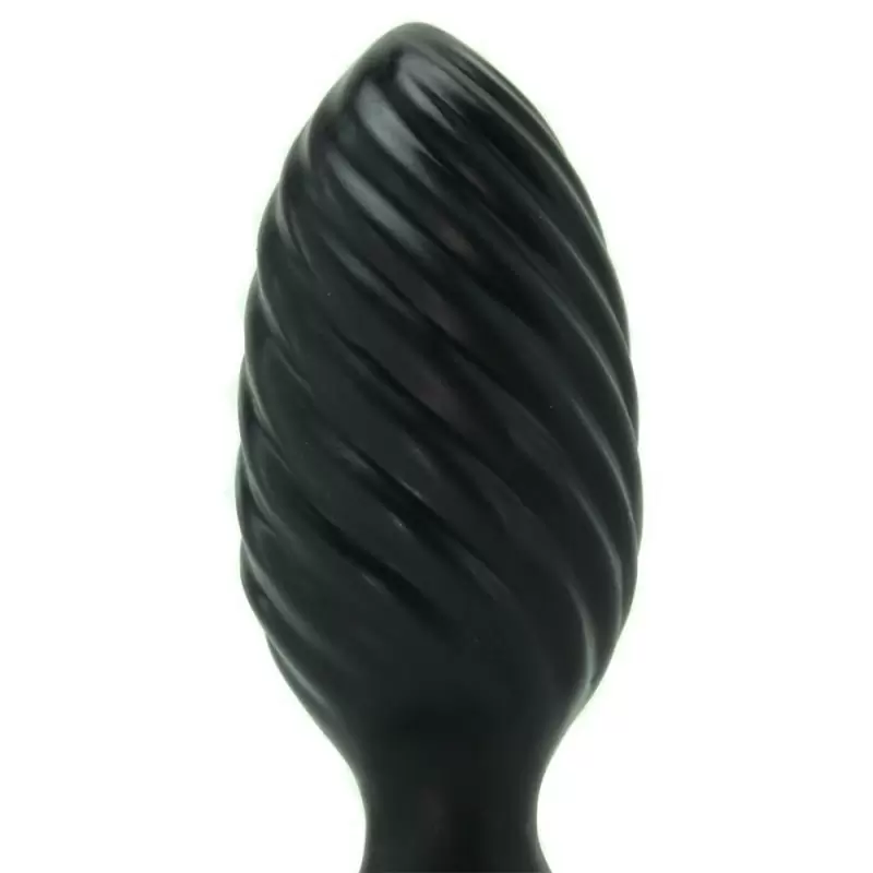 Анальная пробка Platinum Premium Silicone The Swirl – черный