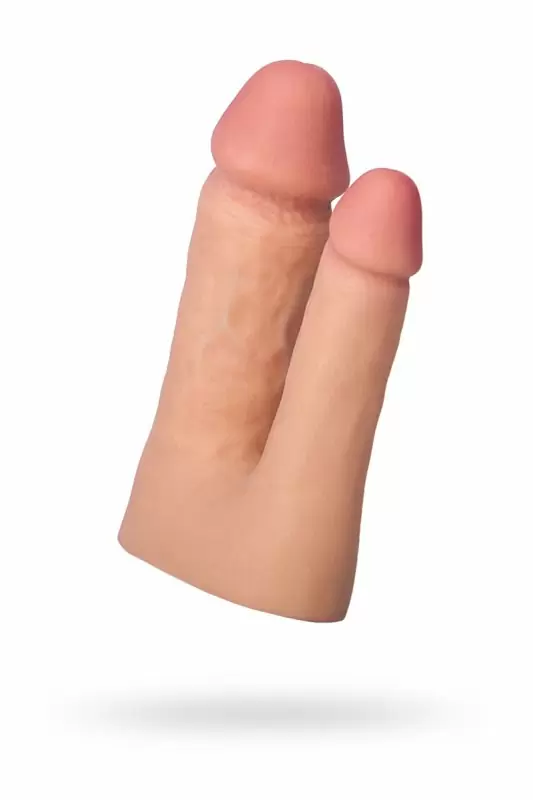 Реалистичная насадка TOYFA XLover Double Pleasure для двойного проникновения – телесный