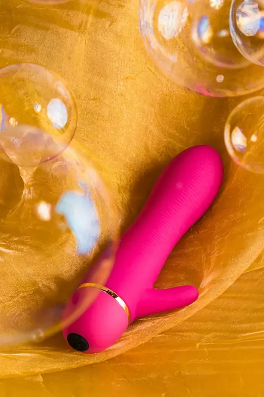 Вибростимулятор точки G TOYFA A-Toys с клиторальным отростком – розовый