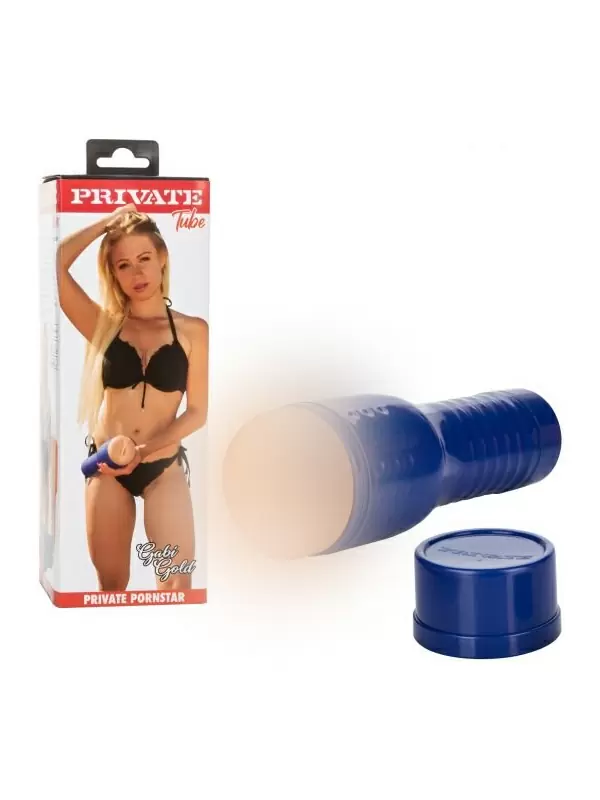 Реалистичный мастурбатор PRIVATE TUBE GABI GOLD, вагина, анатомия реальной актрисы, 26 см, телесный