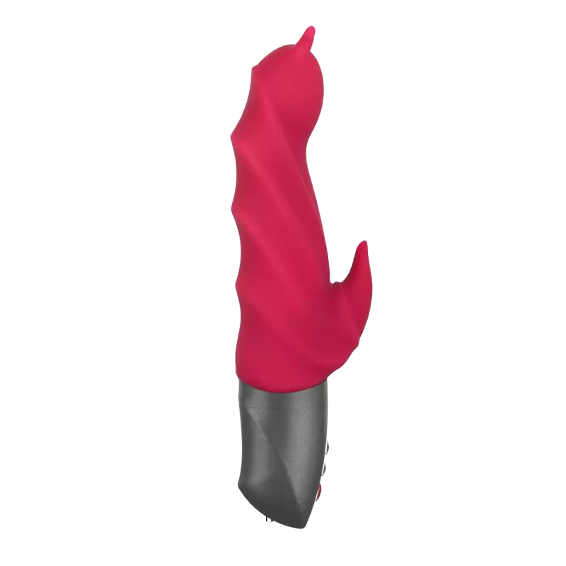 Рельефный вибратор-кролик Fun Factory Darling Devil, 6 режимов, 20,5 см, силикон, малиновый