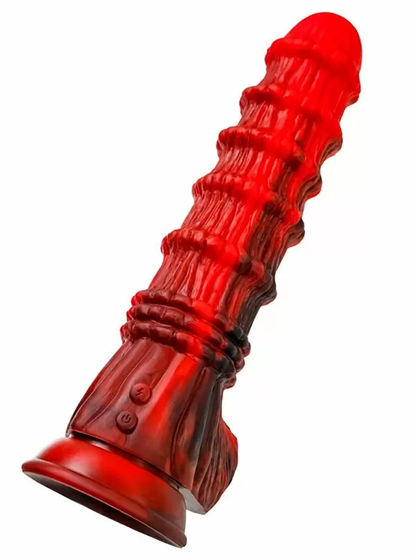 Необычный вибратор TOYFA Monster Tops, 27 см, 10 режимов, силикон