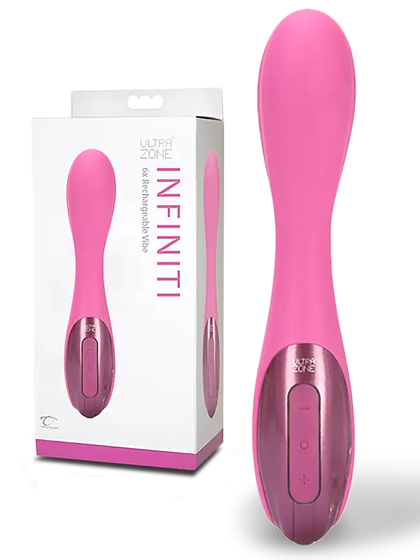 Перезаряжаемый вибромассажер Infinite 6X – розовый