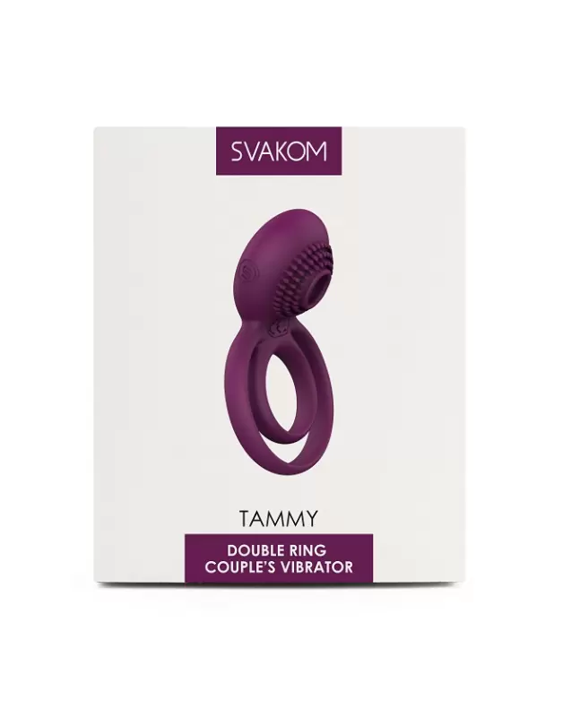 Эрекционное виброкольцо с подхватом мошонки SVAKOM TAMMY 