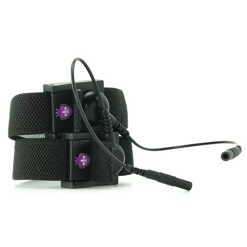 Манжеты на пенис и мошонку Charming Chuck с электростимуляцией – черный