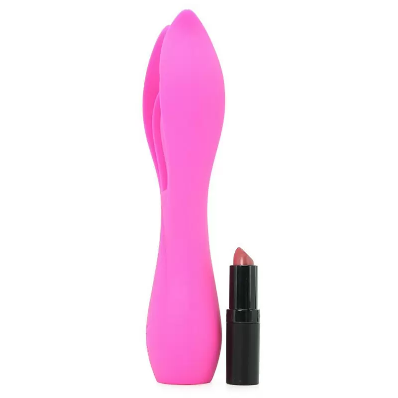 Вибромассажер с двойными лепестками Lust by Jopen L7 перезаряжаемый – розовый