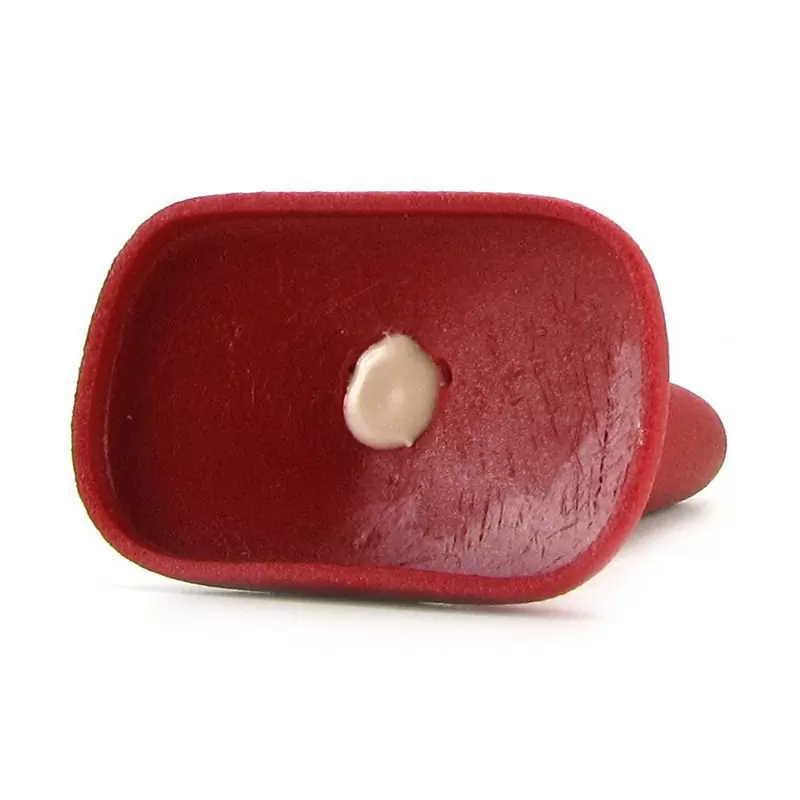 Тонкая малая анальная пробка Slim Small – красная	