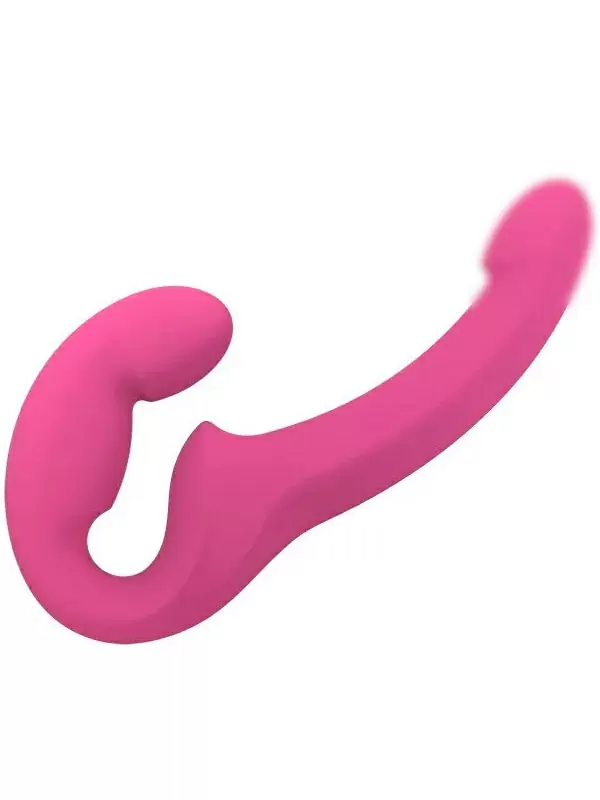 Анатомический страпон Fun Factory Share Lite, безремневой, диаметр 3,8 см, вишневый