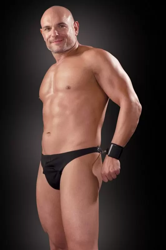 Стринги с наручниками Bondage Thong - L/XL