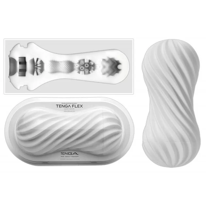 Маструбатор Tenga Flex Silky White - белый