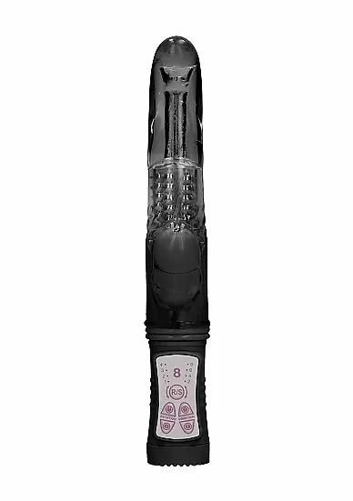 ВИБРАТОР КРОЛИК ROTATING DOLPHIN - черный