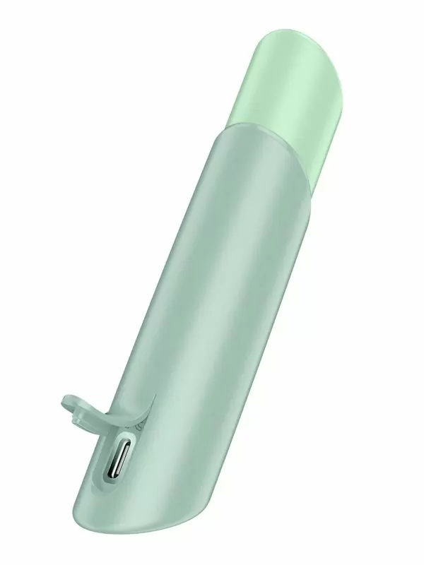 Вакуумный стимулятор клитора Satisfyer NAUGHTY KISS, 12 см, 30 режимов, силикон, зеленый