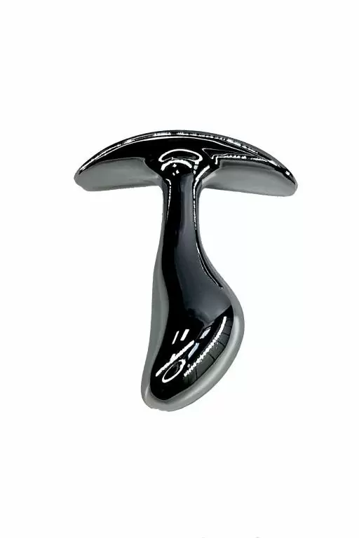 Изогнутая анальная пробка Kanikule с красным кристаллом — диаметр 2,5 см, размер S