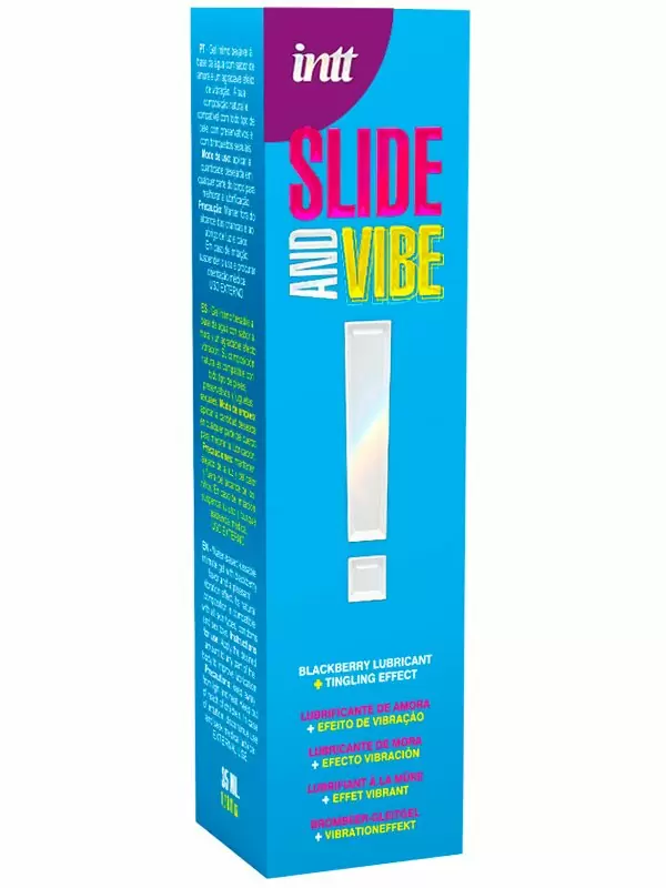 Увлажняющий гель для тела SLIDE AND VIBE, ежевика, покалывающий эффект, 35 мл