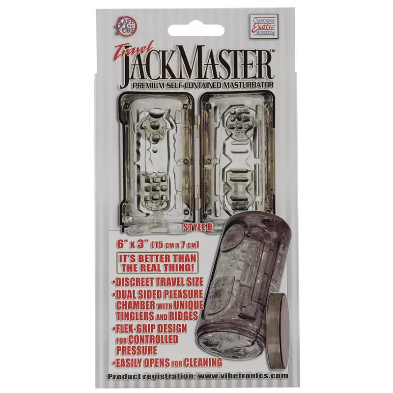 Супер-мастурбатор Travel Jackmaster – серый