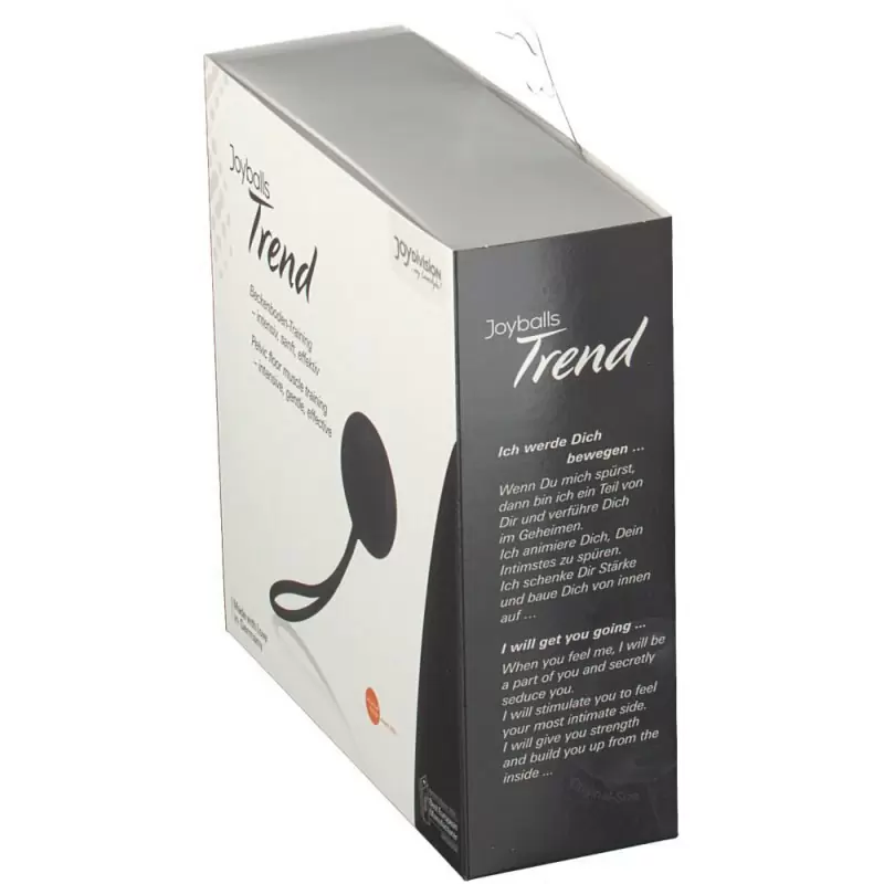 Вагинальный шарик Joyballs Trend со смещенным центром тяжести – черный