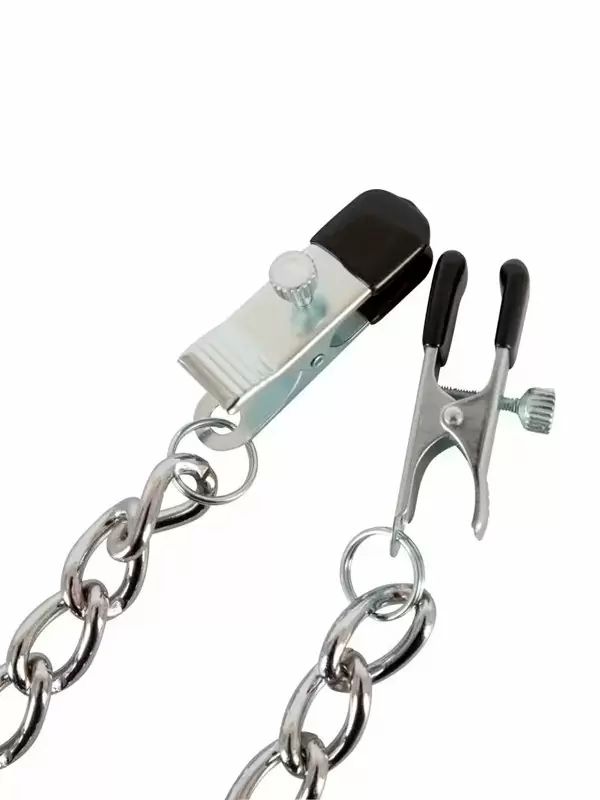 Элегантные зажимы на соски Orion Kette mit Klemmen, 43,5 см, металл, серебристый