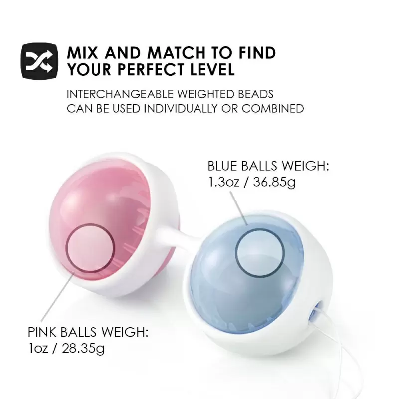 Компактные  вагинальные шарики Lelo Luna Beads Mini, 2 пары, диаметр 3,6 см