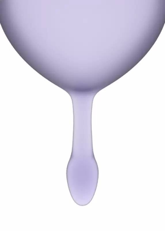 Набор менструальных чаш Satisfyer Feel good Menstrual Cup, 15 и 20 мл, силикон, фиолетовый