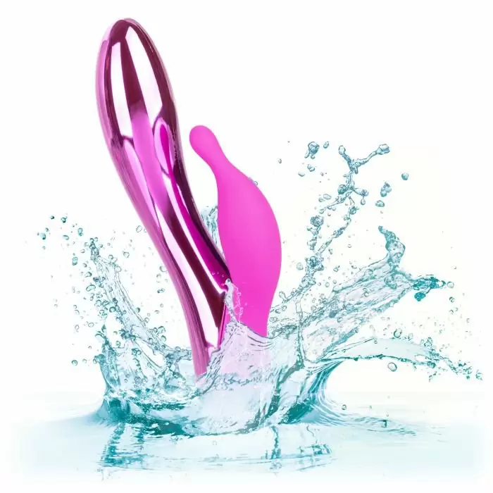 Вибратор-кролик DazzLED Radiance с пульсирующей светодиодной подсветкой - розовый